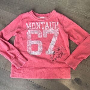 Crewcuts Coral Sweatshirt with Montauk Graphic